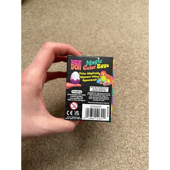 NeeDoh Magic Color Eggs - Pink Shell NIB Easter Basket Gift Color Changing - Picture 6 of 8